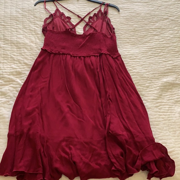 Wine crochet dress - Picture 3 of 5